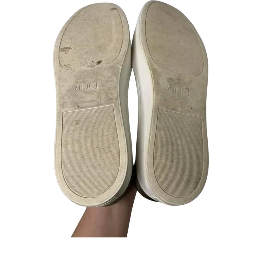 Vince. Warren Slip-On Platform Sneaker Olive Green Satin Size 9.5 - Picture 7 of 8